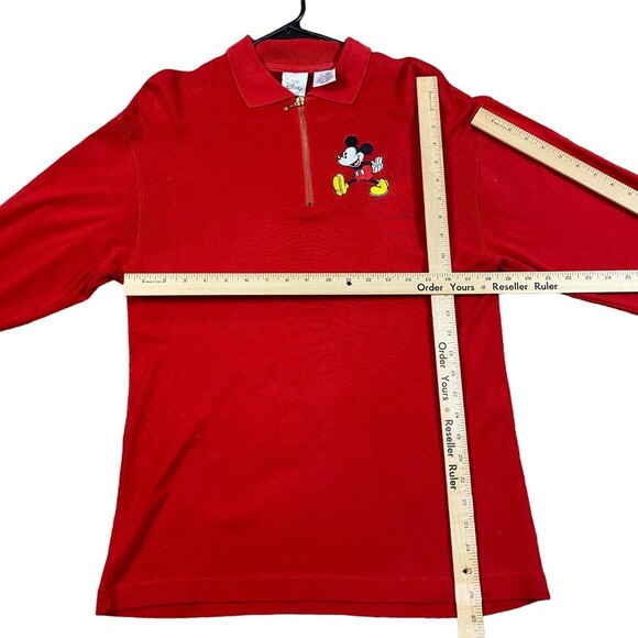 Walt Disney World Mickey Sweater Adult Small Red Sweatshirt - Picture 9 of 15